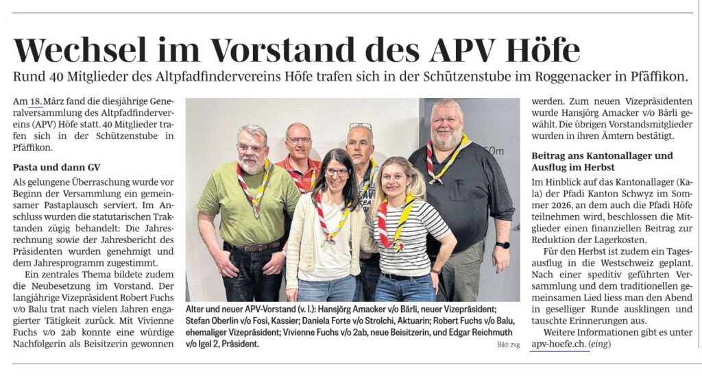 Zeitungsartikel
